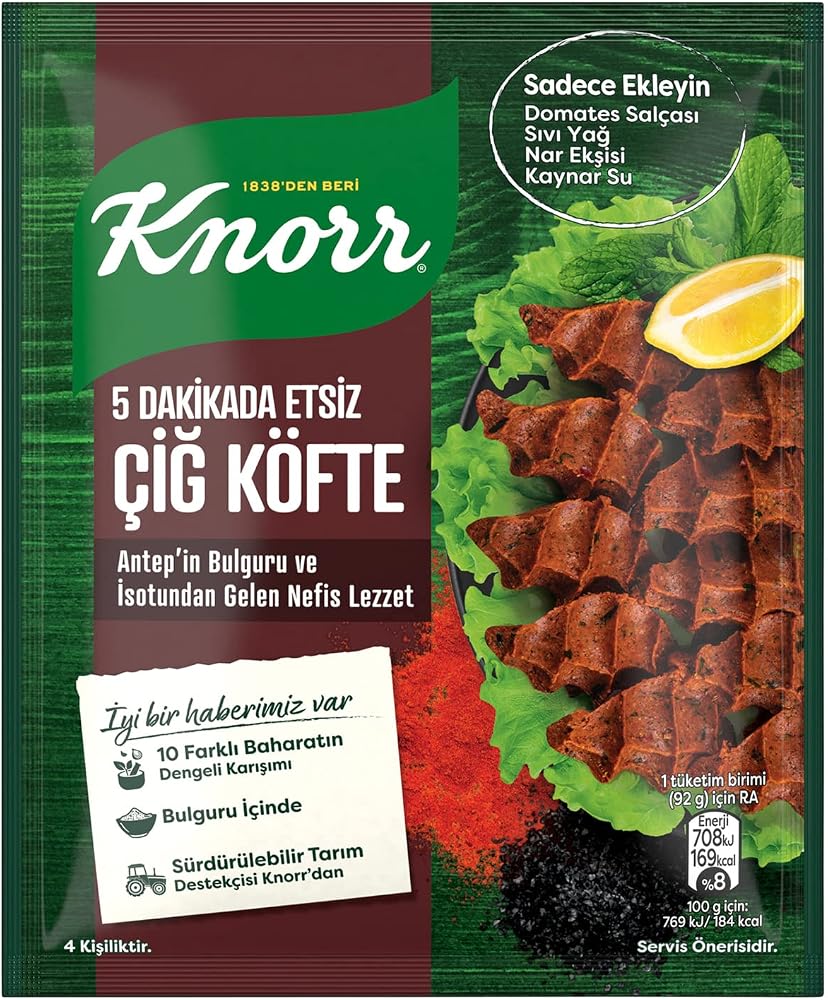Knorr Çiğ Köfte 5 Dakikada Etsiz 120 g