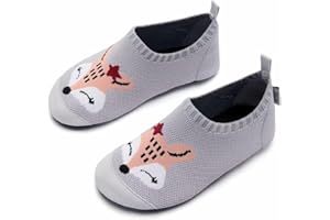 IceUnicorn Hausschuhe Kinder Atmungsaktive Pantoffeln Leicht Rutschfest Kleinkinder Hüttenschuhe Jungen Mädchen Slippers