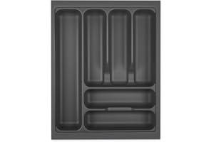 Orga-Box I Cubertero 369 x 473 gris orión con estructura perlada y revestimiento antideslizante para Tandembox Antaro/Intivo y ModernBox en armario de 45 cm