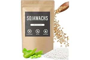 BOYUJK Cera di Soia per Candele (1.8KG), Premium Natural Cera per Candele, 100% Cera per Candele Fai da Te per La Produzione di Candele da Agricoltura Biologica, Senza Additivi, Innocuo E Puro