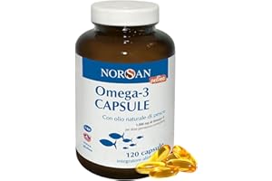 NORSAN Olio di pesce Omega 3 Capsule 1x120 pz I 1.500 mg Fish Oil Omega 3 Ifos Senza ritorno di gusto I Omega tre capsule facili da deglutire I Integratore omega 3 naturale da pesca sostenibile