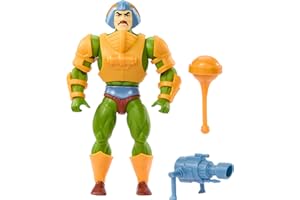 Masters of the Universe Origins HYD25 figurka z kreskówek z kolekcji Man-At-Arms, Duncan, bohater 14 cm z zdejmowanym pancerzem i akcesoriami,