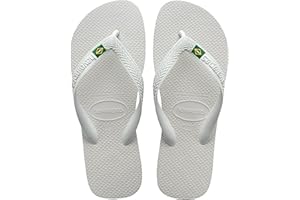 Havaianas - Top Brasil, Bequeme, Robuste und Leichte Badelatschen, mit Rutschfesten Sohlen, Brasilien-Flagge auf den Riemen, Unisex Erwachsene