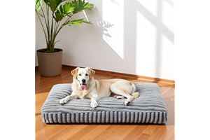 Pawk hundebet Grosse Hunde, XL Hundekissen Waschbar Abnehmbar, Hundekorb Flauschig Atmungsaktiv Anti-Rutsch, Hundebetten für Mittelgroße und Grosse Hunde, 107x69x10cm