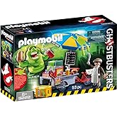 PLAYMOBIL Ghostbusters 9222 Slimer con Stand de Hot Dog, A Partir de 6 Años