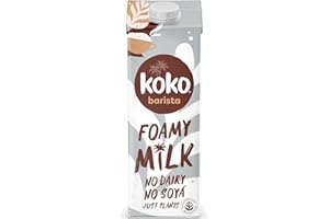 Koko Barista 12 x 1L | Foamable Delicious Plant Based Barista Milk | Ambient Long Life | Allergen Free | Healthy & Vegan | Sustainably Grown, Farmed and Produced | No Monkey Business