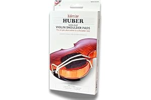 Huber by Hidersine Violin Shoulder Pad – Non-Slip Foam Support Set for 1/8 to Full Size Violins & Violas – Adjustable, Lightweight & Trusted by Teachers – Made in the UK