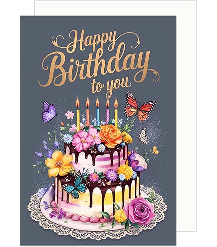 Old English Co. Carte D'anniversaire Avec Couronne Florale Pour Grand-mère – Carte De Vœux D'anniversaire Pour Elle | Pour 60e, 70e, 80e, 90e | Intérieur Vierge Et Enveloppe Incluses