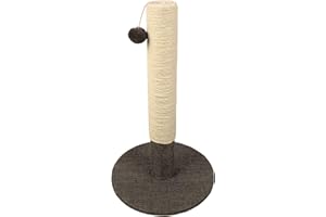 PET PRIME Pet Tribe Tiragraffi Lino Grigio Mogadiscio 37 * 37 * 62(H) Cm (9 Cm Palo) - 1700 g