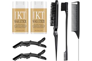 SHIYALAN Set di 2 bastoncini di cera per capelli per donne e bambini, per acconciature non grigie