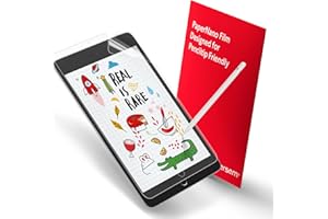 BERSEM 2 Pezzi Carta Pellicola Protettiva per iPad 9/8/7 Generazione (10,2 pollici, 2021/2020/2019), Pellicola di Carta PET Opaca per Disegnare, Nessuna Bolla