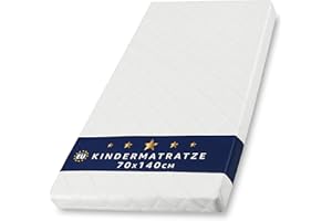 ‎TOTSY BABY Matratze Kinderbett Mattress 70x140 cm Kindermatratze für Babybett Reisebett Beistellbett und Gitterbett Kinderbettmatratze Bettmatratze für Baby und Kinder 70 x 140