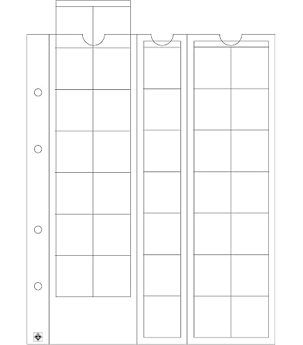 Leuchtturm Album Per Monete NUMIS Verde, Con 5 Custodie Intercambiabili Per Monete Da 44, 34, 25 E 17 Mm, Copertina In Pelle Pregiata