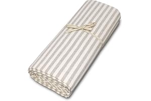 Confezioni Giuliana ® - Copritutto Telo Arredo Copriletto Cotone Leggero Estivo Righe Bretagna Made in Italy - Beige, 1 Piazza