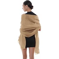 Écharpe Châle Satin 240x75 Cm Blanc – Élégante Pour Mariage, Soirée & Cérémonie