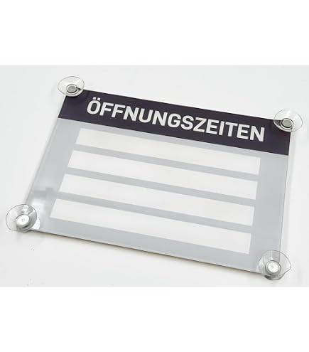 Schild 'Geöffnet/Geschlossen' Mit Uhr – Doppelseitig, Mit Rückkehrzeit, Für Laden & Büro