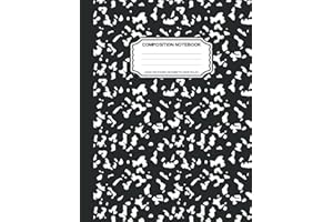 Wide Ruled Black Marble Composition Notebook: 100 Sheet Marble Composition Notebook Wide Ruled Lined Paper Calendar, Monthly Plan, And Birthday List ... School , Students, Girls, Teens, And Adults