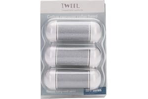 3 Different Replacement Roller Head for IWEEL/ShoRan/Ratukall/Essy/Bemece/BarberBoss/Xespis/Wolady Foot File Pedicure Tools for Feet Callus Shaver Pedicure kit for Cracked Heels and Dead Skin