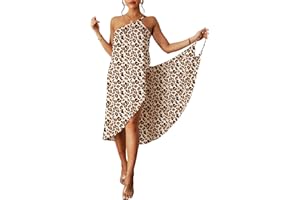 maxToonrain Women's Beach Dress Summer Summer Slip V Neck Beachwear Loose Casual Coverups Strongs for Womens