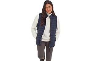TOG24 Gibson Women's Lightweight Quilted Gilet Padded Puffer Vests Windproof Body Warmer Ladies Sleeveless Jacket Outerwear for Hiking Running Cycling
