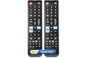 OMAIC (2 Stück) Universal Ersatz-Fernbedienung für Samsung TVs– Kompatibel mit Samsung LED, QLED, Curved, HDTV, 3D, 4K& Smart TVs