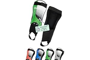 ‎HUDORA HUDORA Schienbeinschützer mit Knöchelschutz- bequeme Schienbeinschoner mit Schaumstoff - Fußball Schienbeinschutz mit Knöchelprotektoren in Größe S/M/L - Fußballausrüstung Kinder & Jugendliche
