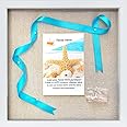 12x12ââ‚¬Â White Display Shadow Box Frame with 8 Push Pins and a Linen Background - Ready To Hang Shadowbox Picture - Easy to Use - Box Display, Baby, Sports Uniforms, Military Medals, Pins, Wedding.