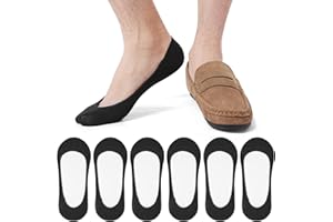 Blu Ninfee No Show Socks Mens 9-12 6-8, 6Pairs Invisible Socks Men Multipack Low Cut Liner Footsies Hidden In Shoe for Loafer Summer