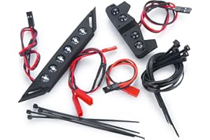 MORLORDY RC Front and Rear LED Light Kits Headlight Taillight for 1/10 TRX Slash VXL XL-5 Upgrades 4x4 2WD Truck