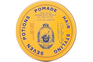 Seven Potions Pasta per Capelli da Uomo - Pomata per Capelli Brillante a Base d'Acqua - Tenuta Forte - Naturale, Vegana e Cruelty Free (100ml)