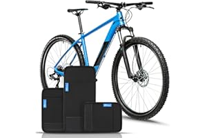 Toptrek Ochrona ramy roweru, zestaw 3 ochraniaczy na ramę roweru, ochrona ramy roweru i bagażników rowerowych, 4 mm, neopren premium do ochrony łańcucha, roweru, bagażnika dachowego i akcesoriów rowerowych