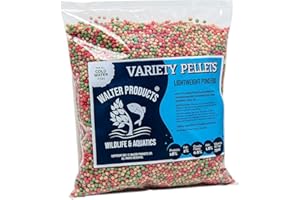 WALTER PRODUCTS WILDLIFE AND AQUATICS Walters Variety Pellets (10L Refill Bag) | Pond Food for Goldfish, Koi and all Cold Water Pond Fish | Floating Fish Food Pellets in Tubs and Refill Bags
