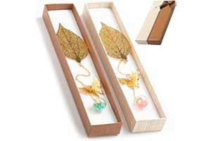 LAUMOE 2 Pièces Marque Page Livre, Marque Page Metal Idee Cadeau Femme Marque Page Original Femme pour Toutes Sortes de Fêtes, Cadeaux D'ouverture D'École