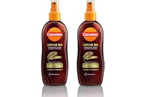 CARROTEN - Tan Express - Aceite SPF0, 300ml (Paquete de 2)