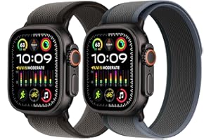 SURUNDO Trail Loop Nylon Strap - Compatible with Apple Watch Ultra 2 Strap/Ultra Straps 49mm 45mm 44mm Men Women, Braided Elastic Weave Sport Band for iWatch Ultra 2, iWatch Ultra Series 10 46mm SE/9/8/7/6/5