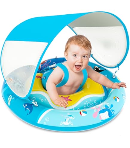 In deze babyzwembadjes (ook mét zonnescherm) is het heerlijk vertoeven