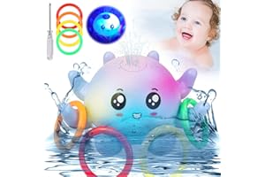 NHYDZSZ Zabawka do kąpieli dla niemowląt, zabawka do kąpieli w kształcie ośmiornicy, zabawka do kąpieli dla niemowląt, automatyczny czujnik, zabawka do kąpieli dla dzieci od 1, 2, 3 lat