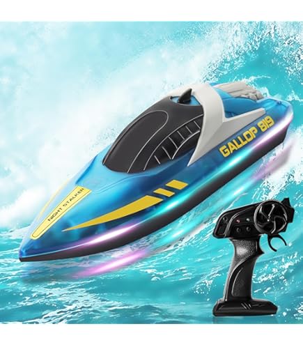 FunTomia RC elektrische e-motorboot in leuke houtlook | op afstand