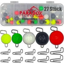 Set Plombs Drop Shot Paradox Fishing - 25 Pièces 3g à 14g Avec Boîte