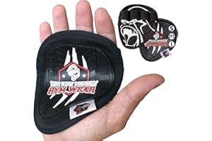 THE UGLY MONKEY GYM WEAR Guantillas Guantes Gimnasio Hombre Mujer Gym Fitness Antideslizante Levantamiento Agarre Pesas Manoplas Entrenamiento Dominadas Callera Lavable Higienica Anti Olor Grip Pads Crossfit Tallas S - M - L