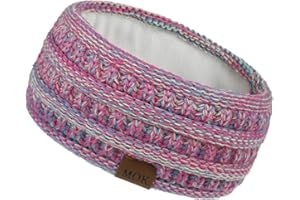 SH-RuiDu Women Ear Warmer Headband, Durable Winter Warm Kintted Fleece Lined Headband Winter Ear Warmer for Outdoors