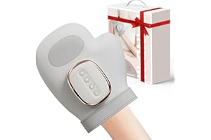 CISSIYOG Bezprzewodowy masażer rąk z ciepłem i kompresją, terapia termoterapia, 5 poziomów regulacji