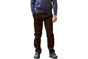 ZECO Boy's Slim Fit Elasticated Waist School Trousers (3-17 Years)