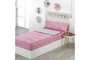 DHESTIA HOME - Saco Nórdico con Cremallera, Bajera Ajustable y Relleno Incluido Cama 90 y Cama 105 - Color Color C, Talla Cama 105