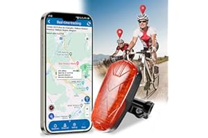 ZEERKEER 4G Fahrrad GPS Tracker Bike Locator 1800mAh Wasserdicht SOS Überdrehzahl Alarm Mini gprs Locator Echtzeit Tracking Bike GPS Versteckte Tracker IOS Android kostenlose APP/Web für alle Fahrräder