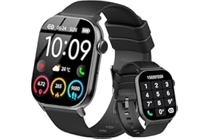 uaue Smartwatch Donna Uomo, 2025 1,96''HD Orologio Smartwatch con Effettua/Risposta Chiamate, Orologio Contapassi con Cardiofrequenzimetro/Sonno, 110+ Sportive Fitness Tracker IP68 per Android iOS
