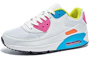 HITMARS Zapatillas de Deportivas Mujer Zapatos para Correr Hombre Calzado Deportivo Sneakers Caminar Tenis Zapatillas de Running Fitness Malla Negro EU36-47