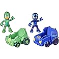 PJ Masks Gekko vs Night Ninja Battle Racers Preschool Toy, Vehicle and Action Figure Set for Kids Ages 3 and Up