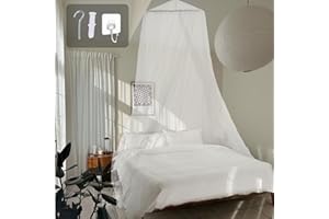 Coffee Life Plus®Cupola Zanzariera,Alta Qualità a Baldacchino,Zanzariera Letto Matrimoniale,letto antizanzare,Zanzariera Universale a Cupola,Universale per Letto di Tutte Le Dimensioni