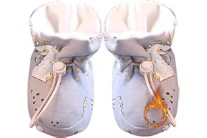 SHICHANGDA Warm Furs Baby Boots | Warm Furs Baby Sock Shoes | Infantes Winter Warm Fleece with Drawstring Shoes | Newborn Toddler Prewalker Warm Shoes | Infantes Baby Girl Boy Boots for 6-12 Months